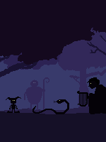 Pixel art poster art of a new series created by Myk Klemme